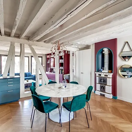 公寓 Beautiful With A Terrace In Le Marais *